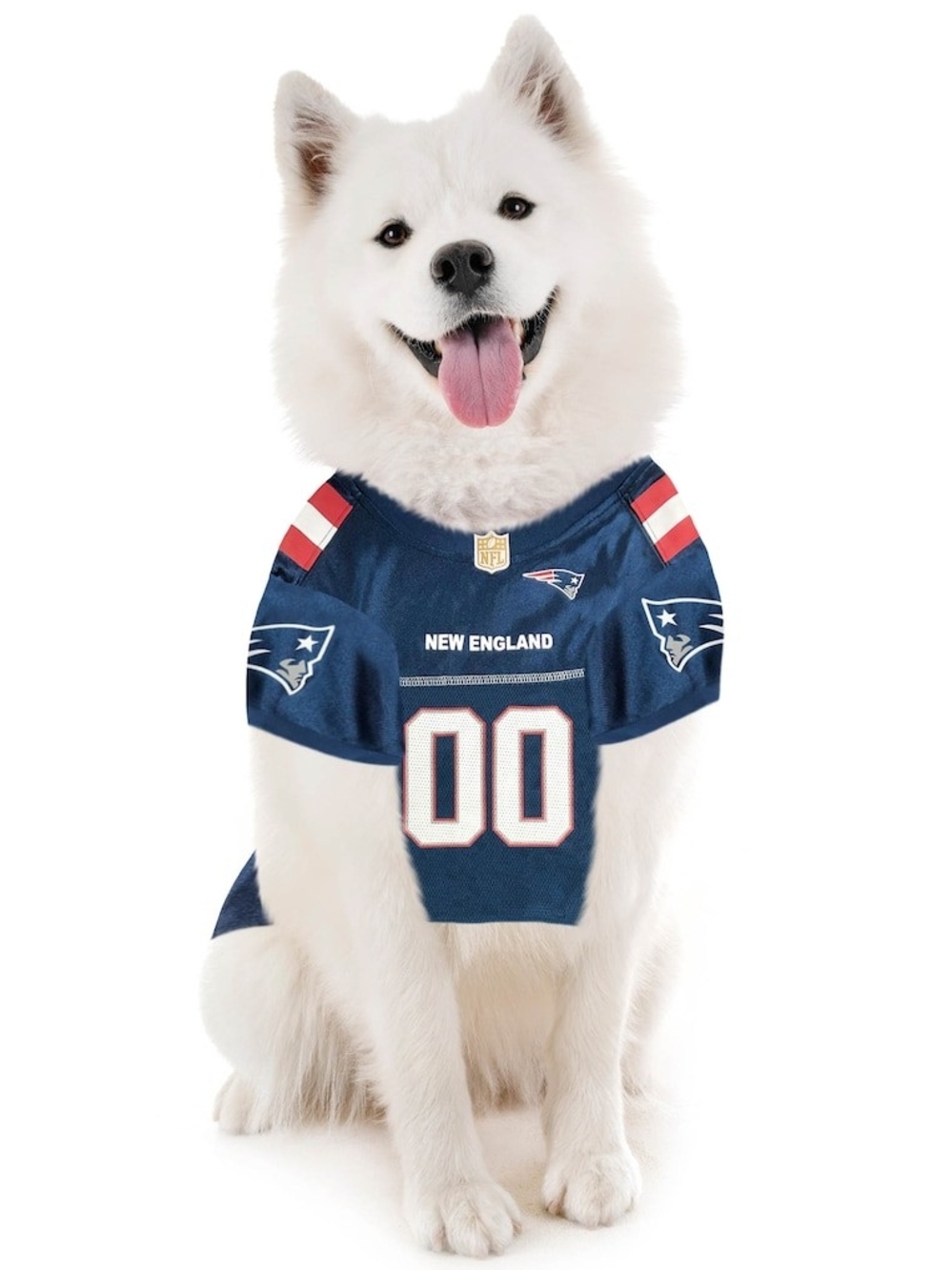 NFL New England Patriots Navy‎ & Red Dog Jersey